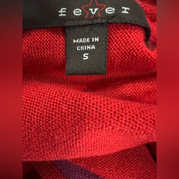 Fever Red and Purple Women's Sweater - Picture 11 of 11